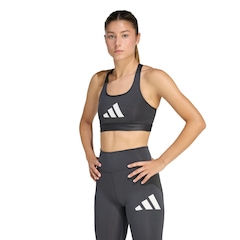 Top Fitness adidas Estampado Powerreact Big Logo - Feminino - Foto 1