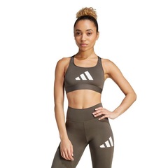 Top Fitness adidas Estampado Powerreact Big Logo - Feminino - Foto 2
