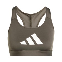 Top Fitness adidas Estampado Powerreact Big Logo - Feminino - Foto 1