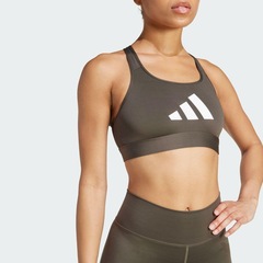 Top Fitness adidas Estampado Powerreact Big Logo - Feminino - Foto 9