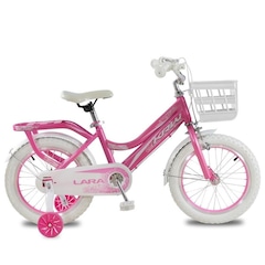 Bicicleta Krw Infantil Aro 16 Lara Aço Carbono Freio V-Brake com Rodas Laterais F16 - Foto 2