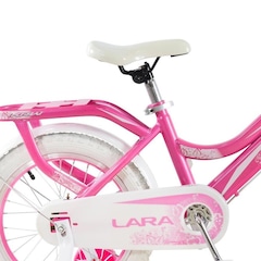 Bicicleta Krw Infantil Aro 16 Lara Aço Carbono Freio V-Brake com Rodas Laterais F16 - Foto 4