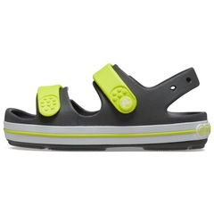 Sandália Crocs Crocband Cruiser Sandal T Slate - Infantil - Foto 3