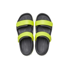 Sandália Crocs Crocband Cruiser Sandal T Slate - Infantil - Foto 5