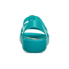 Sandália Crocs Isabella Princess Ariel Sandal K Latigo Bay - Infantil - Foto 7