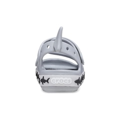 Sandália Crocs Crocband Cruiser Shark Sandal T Light - Infantil - Foto 7