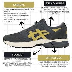 Kit Tênis Asics Gel-Takumi + Par de Meias - Masculino - Foto 4