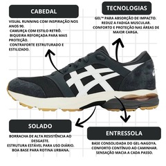Kit Tênis Asics Gel-Takumi + Par de Meias - Masculino - Foto 4