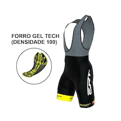 Bretelle Ciclismo Feminino Ert Elite Cycling Team Forro Gel - Foto 2