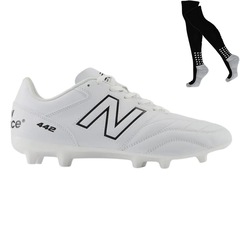 Chuteira de Campo New Balance 442 V2 Academy Fg + Meião - Adulto - Foto 1