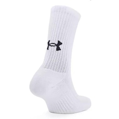Kit Meia Under Armour Cotton Crew Cano Alto Unissex - Foto 3