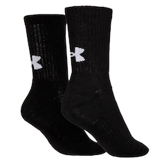 Kit Meia Under Armour Cotton Crew Cano Alto Unissex - Foto 3