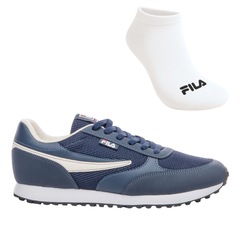 KIT TÊNIS FILA RENNO CLASSIC + MEIA - MASCULINO - Foto 1