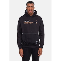 Blusão de Moletom com Capuz Fatal Fechado Jungle - Masculino - Foto 1