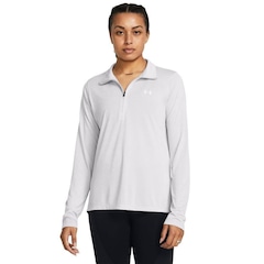 Blusão de Moletom Under Armour Tech 1/2 Zip - Feminino - Foto 1