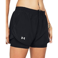 Shorts 2 em 1 Under Armour Corrida Fly By - Feminino - Foto 3