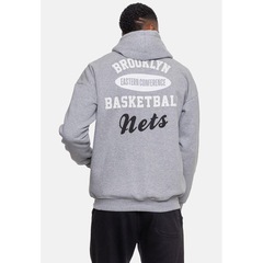 Blusão De Moletom Com Capuz NBA Conference Brooklyn Nets - Masculino - Foto 2