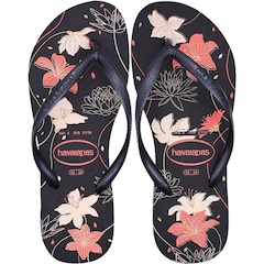 Chinelo de Dedo Havaianas Slim Organic 2 Floral - Feminino - Foto 1