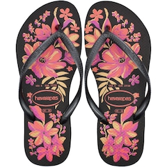Chinelo de Dedo Havaianas Slim Organic 2 Floral - Feminino - Foto 1