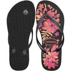 Chinelo de Dedo Havaianas Slim Organic 2 Floral - Feminino - Foto 3