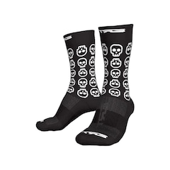 Meia Ciclismo Corrida Esportiva Cano Médio Ert Skull - Foto 3