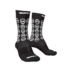 Meia Ciclismo Corrida Esportiva Cano Médio Ert Skull - Foto 1