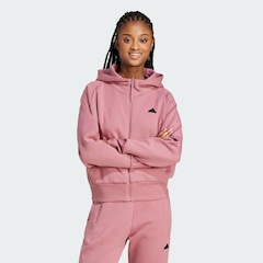 Jaqueta de Moletom Com Capuz adidas Z.N.E. Full-Zip - Feminina - Foto 3