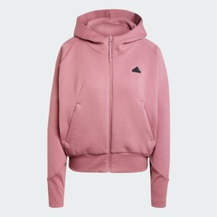 Jaqueta de Moletom Com Capuz adidas Z.N.E. Full-Zip - Feminina - Foto 4