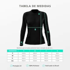 Camiseta Manga Longa Dellas Fit Térmica Proteção Solar Uv Dry Fit - 4 Unidades - Feminina - Foto 4