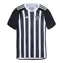 Camisa Atlético Mineiro I 2024/25 Adidas Torcedor Infantil - Preta/Branca - Adidas - Unissex - Foto 1