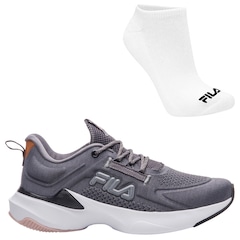 KIT TÊNIS DE CORRIDA FILA RACER MASTER + MEIA - FEMININO - Foto 1
