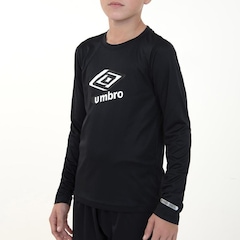 Camisa Manga Longa Umbro Basic Uv - Infantil - Foto 4