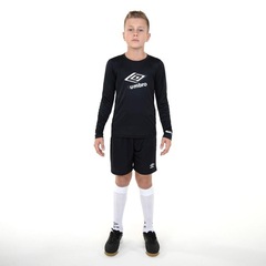 Camisa Manga Longa Umbro Basic Uv - Infantil - Foto 6
