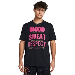 Camiseta Under Armour Project Rock Blood Sweat Respect Graphic - Masculina - Foto 1