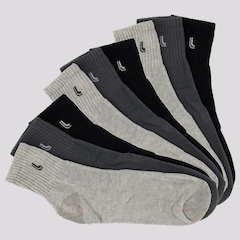 Meia Lupo Cano Médio - 9 Pares - Unissex - Foto 1