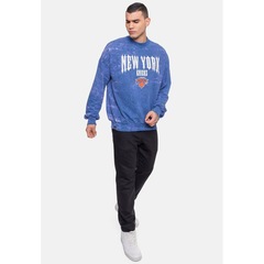 Blusão De Moletom Com Capuz NBA Gothic Team New York Knicks - Masculino - Foto 5