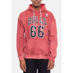 Blusão De Moletom Com Capuz NBA Marblend Chicago Bulls - Masculino - Foto 3
