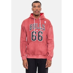 Blusão De Moletom Com Capuz NBA Marblend Chicago Bulls - Masculino - Foto 1