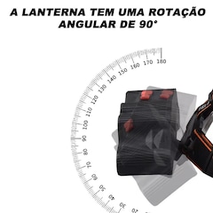 Lanterna Cabeça Gold Sports Holofote 11 Led Recarregável 4 Model Bateria de Lítio a Prova Água - Foto 5