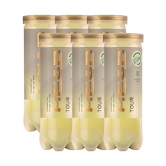 Bolas de Tênis Head Tour 3B 6 Tubos 18 Bolas - Foto 1