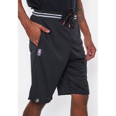 Bermuda Nba Sintética Mesh Los Angeles Lakers Preta - Nba - Masculino - Foto 5