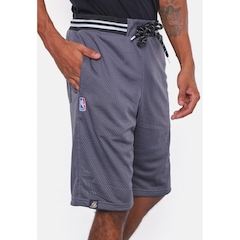 Bermuda Nba Sintética Mesh Los Angeles Lakers Niquel - Nba - Masculino - Foto 5