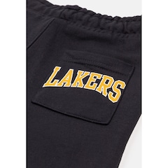 Bermuda NBA Moletom Logo Los Angeles Lakers Pura - NBA - Infantil - Foto 4