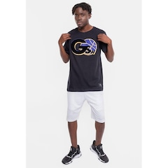 Camiseta NBA Floco Golden Stante Warriors - Masculina - Foto 3