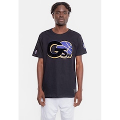 Camiseta NBA Floco Golden Stante Warriors - Masculina - Foto 1