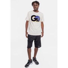 Camiseta NBA Floco Golden Stante Warriors - Masculina - Foto 5