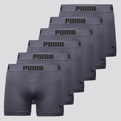 Kit Cueca Boxer Puma Anatomic sem Costura - 6 Unidades - Masculino - Foto 1