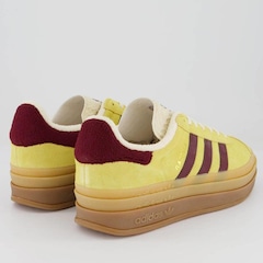 Tênis Adidas Gazelle Bold Amarelo e Marrom - Foto 3