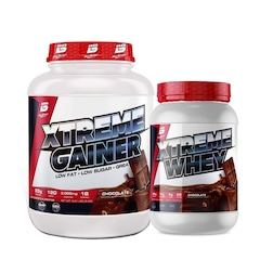 Kit Xtreme Hiper Calórico Gainer 3Kg + Whey Protein 900G - Bio Sport Usa - Foto 1