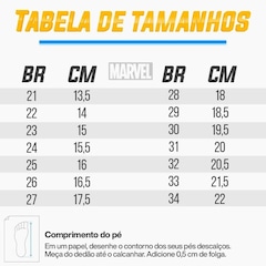 Chuteira Futsal Dray Marvel Original sem Cadarço - Infantil - Foto 4